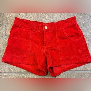 Vintage women’s red corduroy shorts by Tilt size 1
